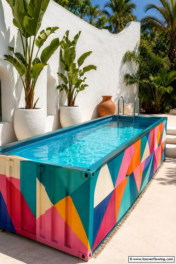 Stylish Urban Getaway - 30 Shipping Container Pool Ideas for Modern Backyards