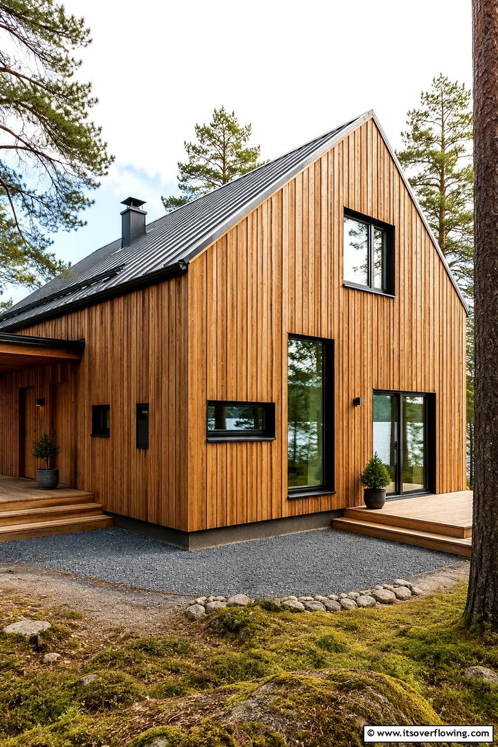 Subtle Earth Tones - 30 Scandinavian House Exterior Ideas for Modern Homes