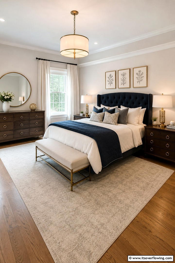Subtle Metallic Finishes - 30 Shabby Chic Bedroom Ideas for Vintage-Inspired Spaces