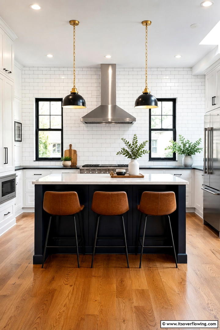 Subway Tile Sophistication - 30 Small White Kitchen Ideas for Bright, Airy Spaces