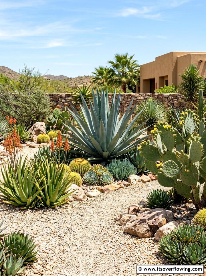 Succulent And Agave Garden - 25 garden ideas for tropical style