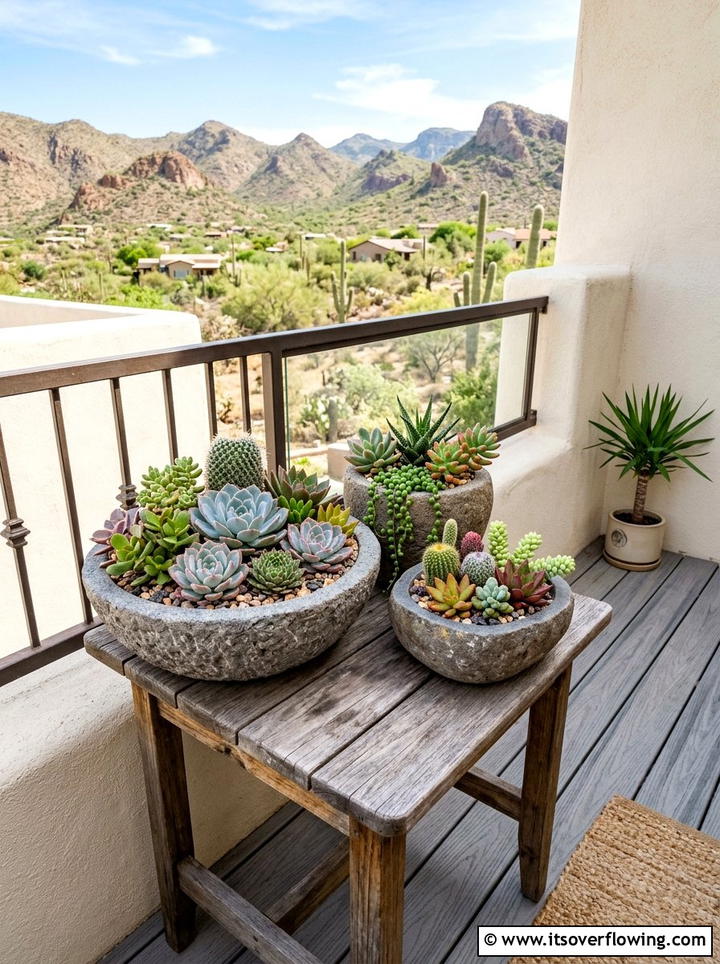 Succulent Cluster For Small Balcony - 25 small garden ideas with container clusters