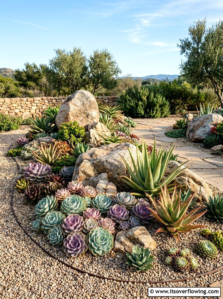 Succulent Garden - 25 garden ideas for hot climate