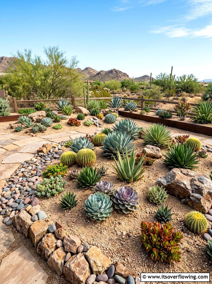 Succulent Garden - 25 garden ideas for beginners