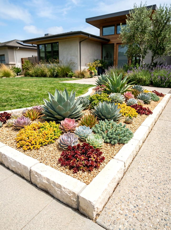 Succulent Garden Bed - 25 amazing garden ideas