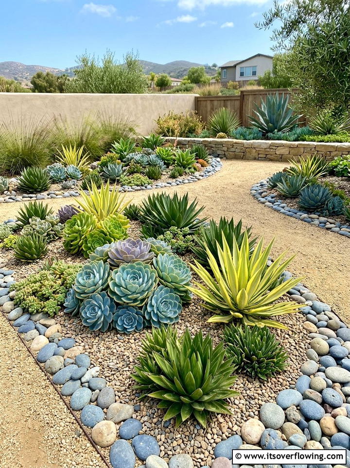 Succulent Garden Layout - 25 garden ideas for front yards