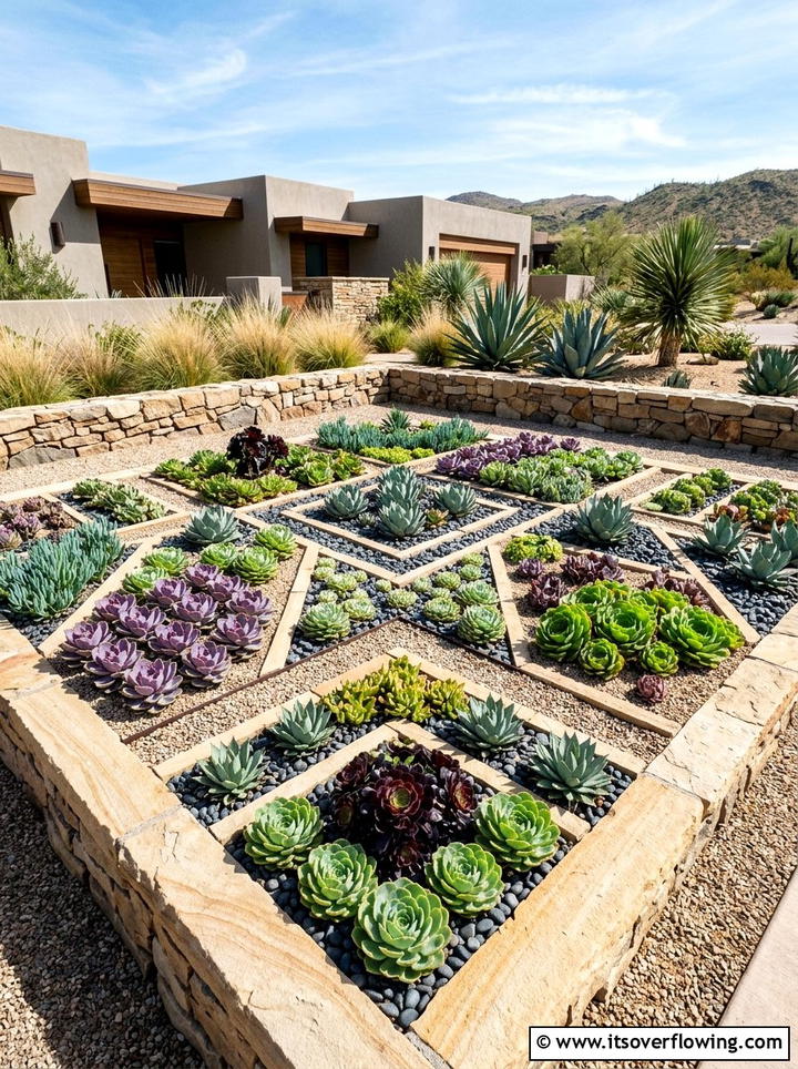 Succulent Garden Layout - 25 creative garden ideas for small yards