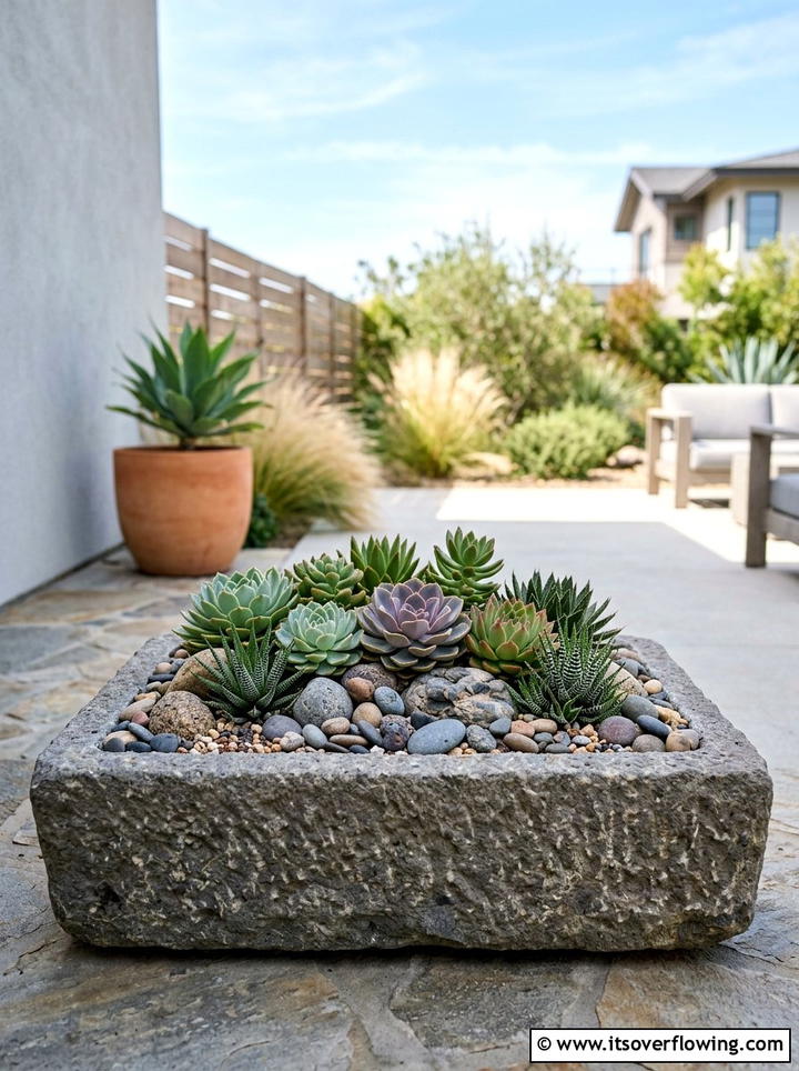 Succulent Garden With Pet Safe Plants - 25 small garden ideas with pet friendly plants