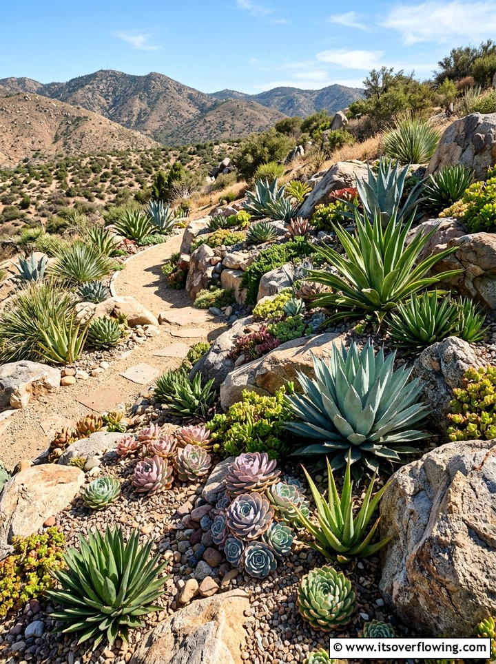 Succulent Rock Garden - 25 garden ideas diy