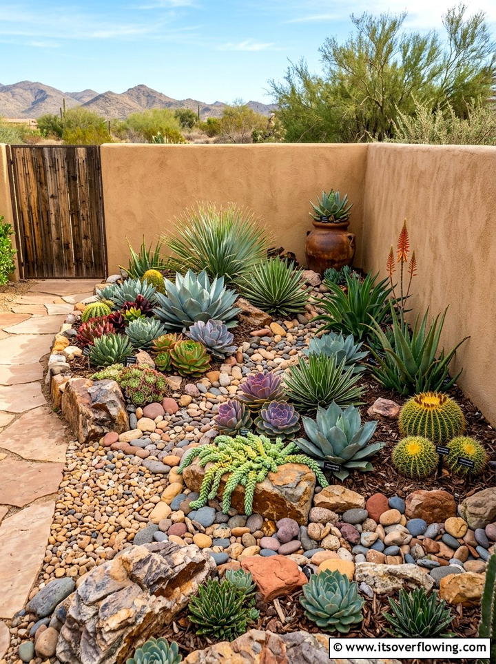 Succulent Rock Garden - 25 small garden ideas for townhouses