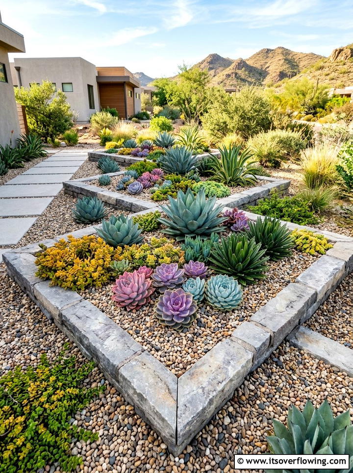 Succulent garden landscaping - 25 garden ideas for backyards