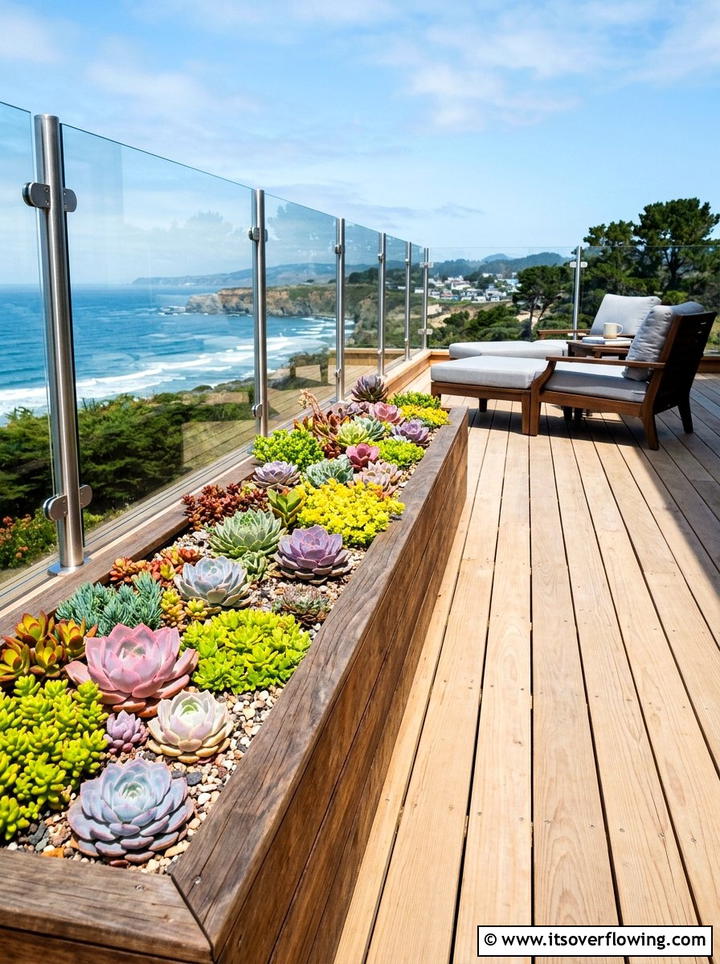 Succulent garden trough - 25 garden ideas with hypertufa planters