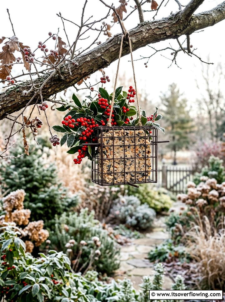 Suet bird feeder - 25 garden decor ideas with feeders