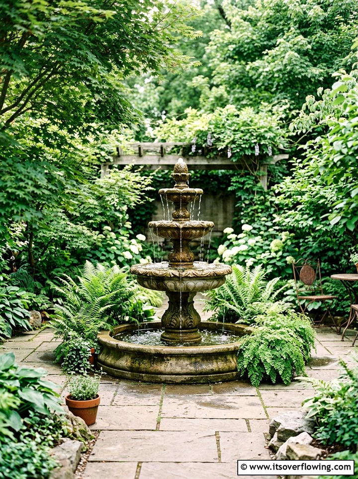 Summer Water Feature - 25 backyard decorating ideas with seasonal decor