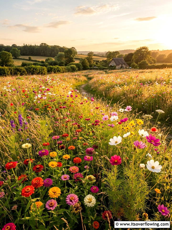 Summer wildflower meadow - 25 garden design ideas with seasonal flowers