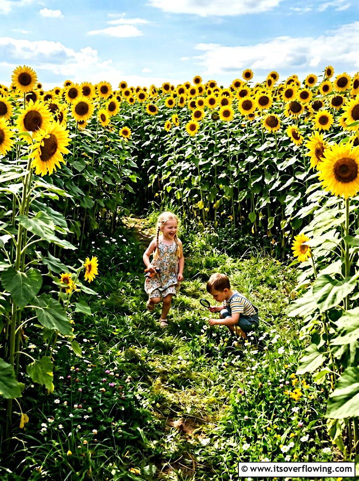 Sunflower forest - 25 creative garden ideas with kids garden zone