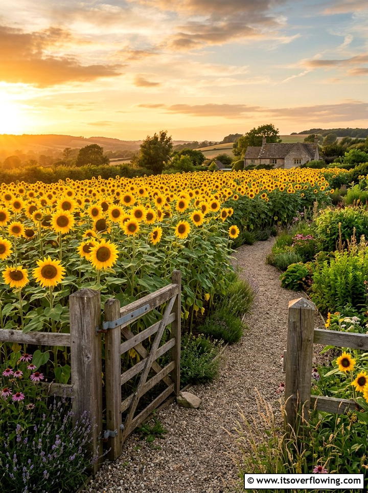 Sunflower garden - 25 garden ideas for birds