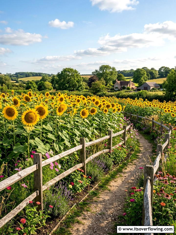 Sunflower garden - 25 backyard ideas with bird garden