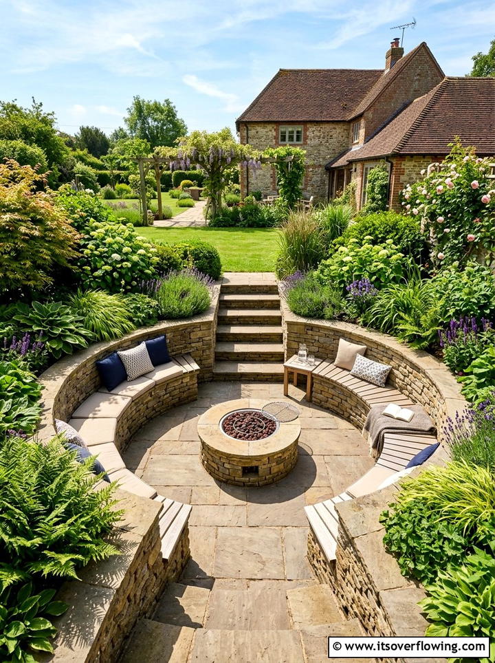 Sunken Patio - 25 garden ideas for modern homes