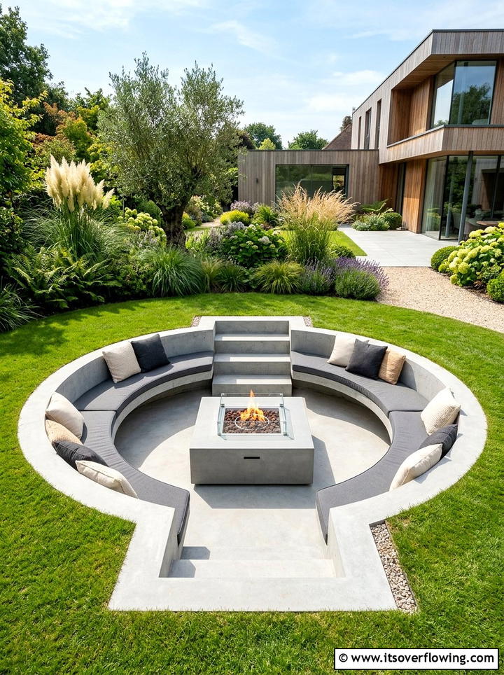 Sunken Seating Area In Garden - 25 small garden ideas with cozy seating