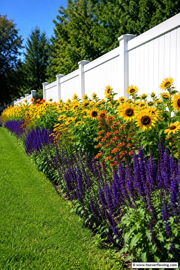 Sunny Border Bonanza - 30 Perennial Flower Bed Ideas for Year-Round Blooms