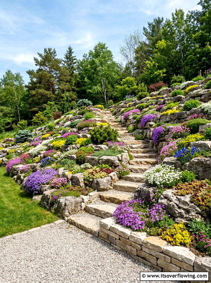 Sunny Rockery Slope - 25 garden ideas for full sun
