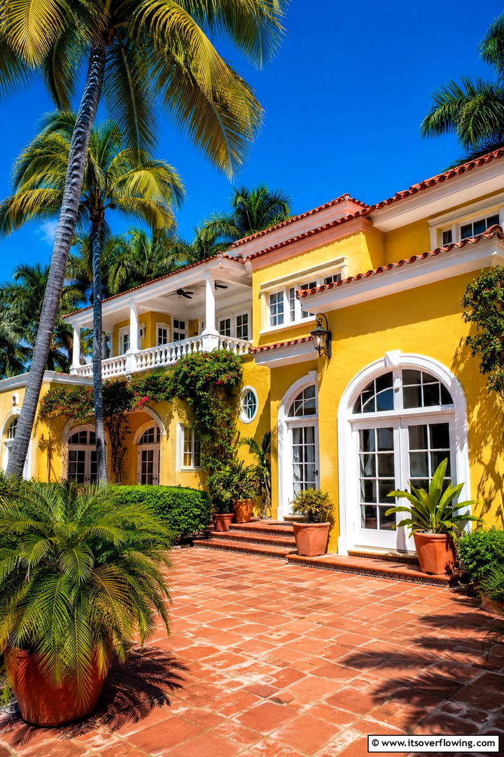 Sunny Yellow Cheer - 30 Stucco Color Ideas for Modern and Timeless Home Exteriors