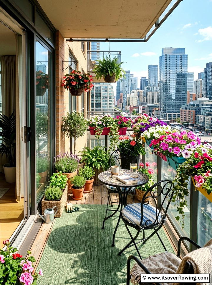 Sunny balcony garden - 25 small garden ideas for full sun