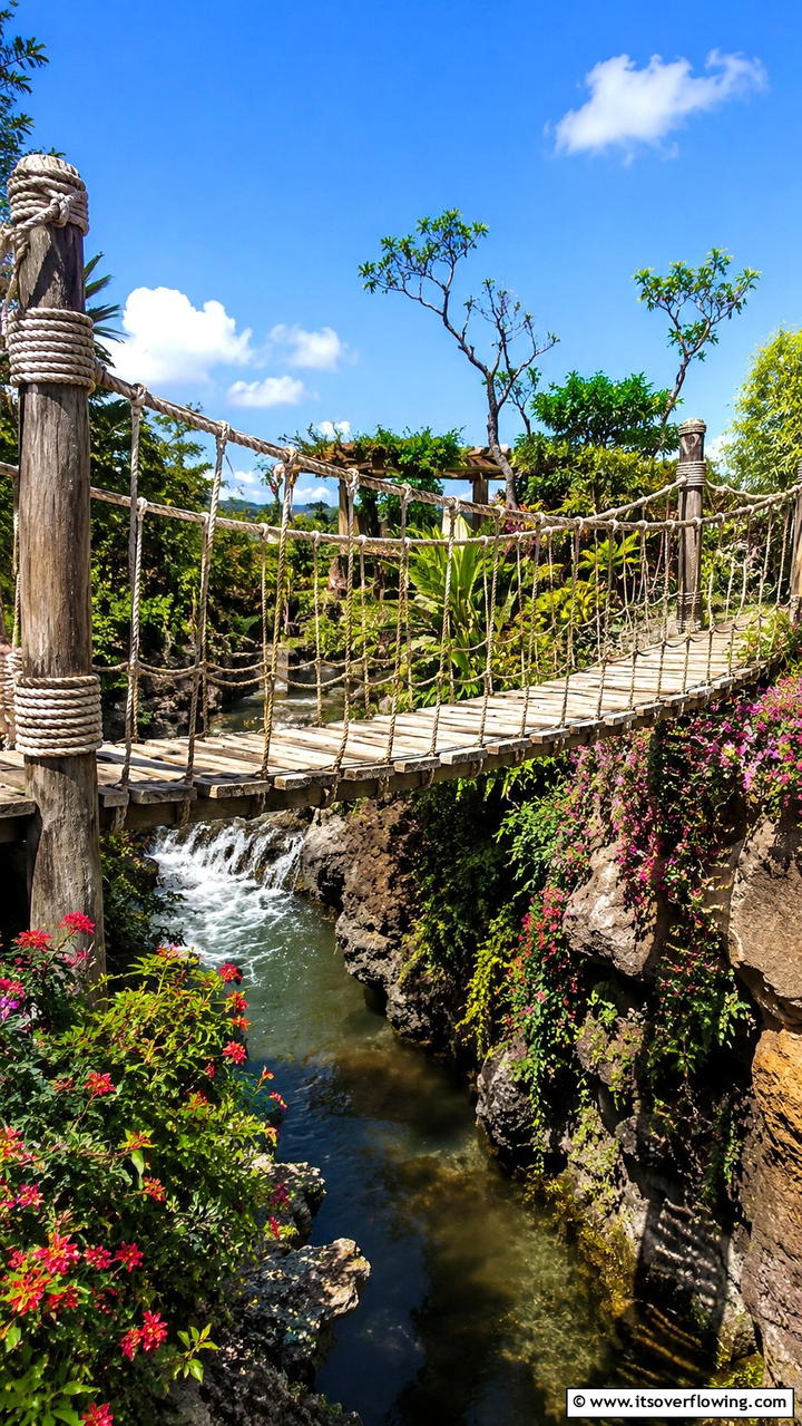 Suspended Rope Bridge - 20 Garden Bridge Ideas for a Serene Backyard