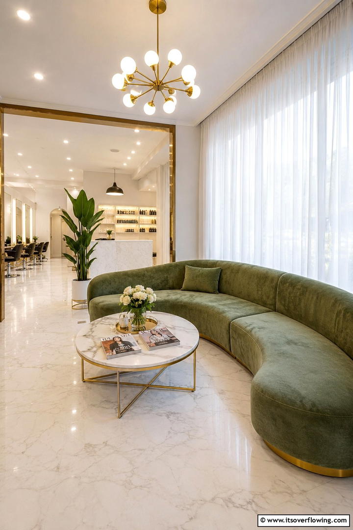 Sustainable Decor Choices - 30 Small Salon Interior Design Ideas for Compact Beauty Spaces