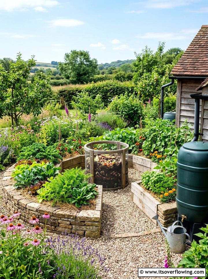 Sustainable Keyhole Garden - 25 creative garden ideas with keyhole garden beds