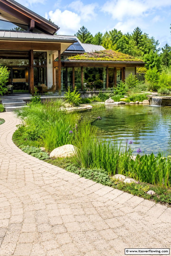 Sustainable Material Innovation - 30 Pavers Around Pool Ideas for a Sleek and Safe Design