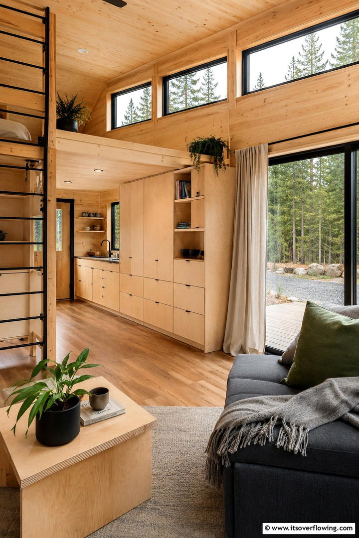 Sustainable Tiny Timber House - 30 Rustic Tiny House Ideas for Compact, Cozy Living