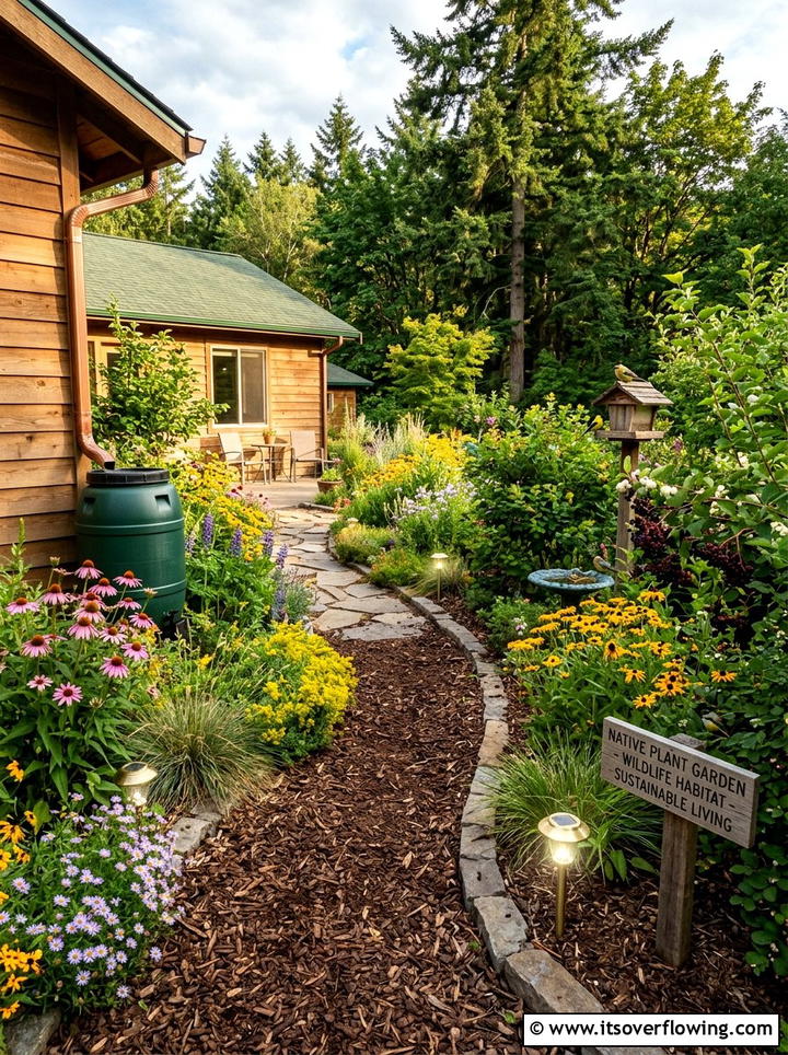Sustainable native plant garden - 25 garden design ideas