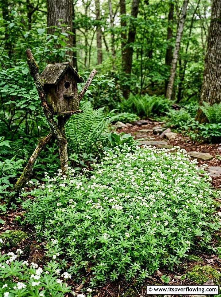 Sweet Woodruff Shade - 25 backyard ideas with ground cover plants