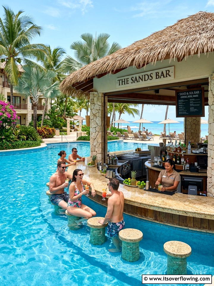 Swim up bar - 25 backyard ideas with bar area