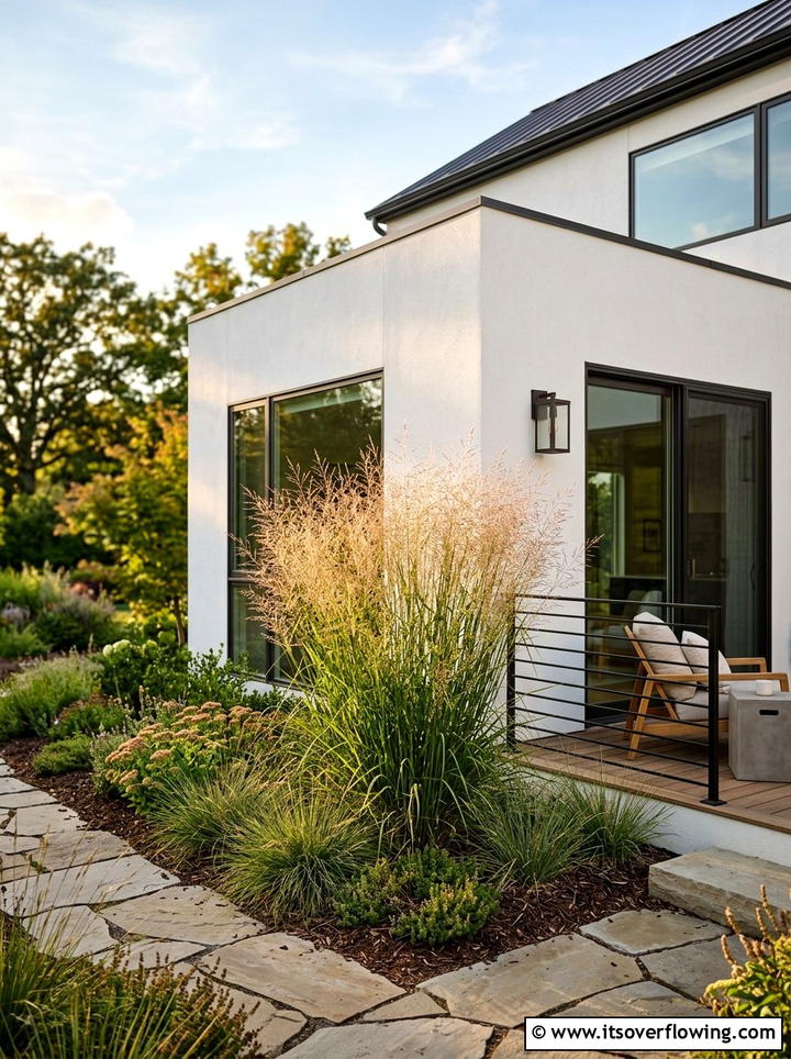 Switchgrass Accent Planting - 25 garden design ideas with native grasses