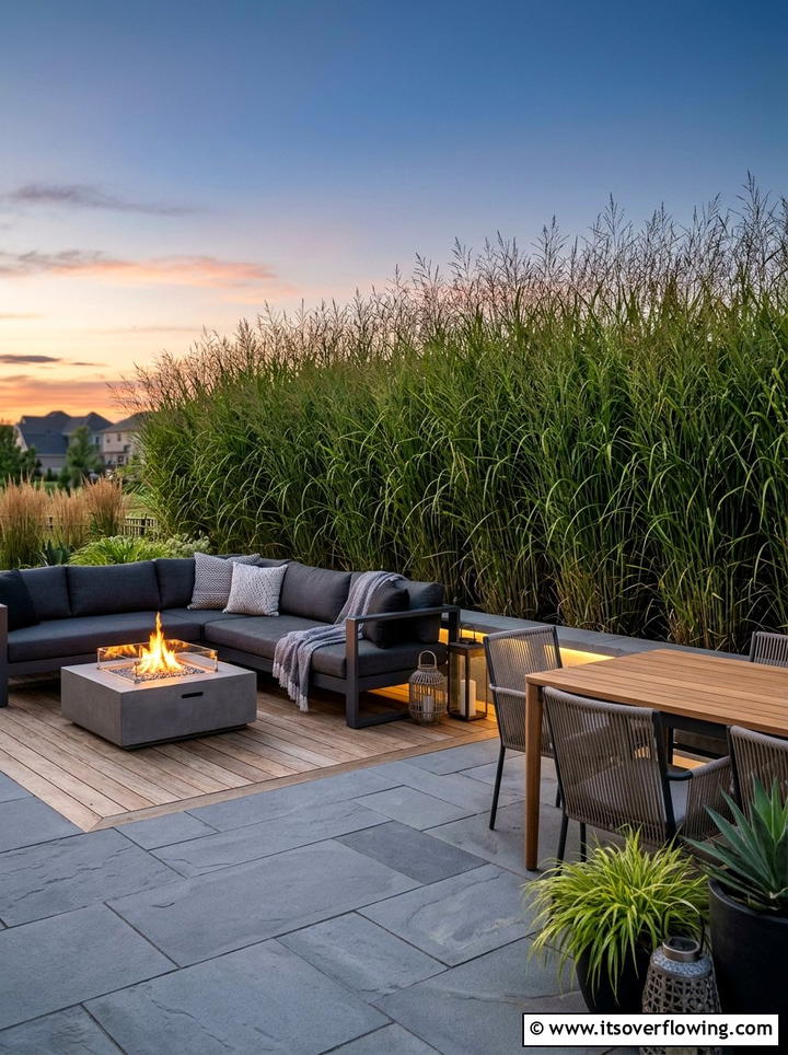 Switchgrass privacy screen - 25 garden ideas for clay soil