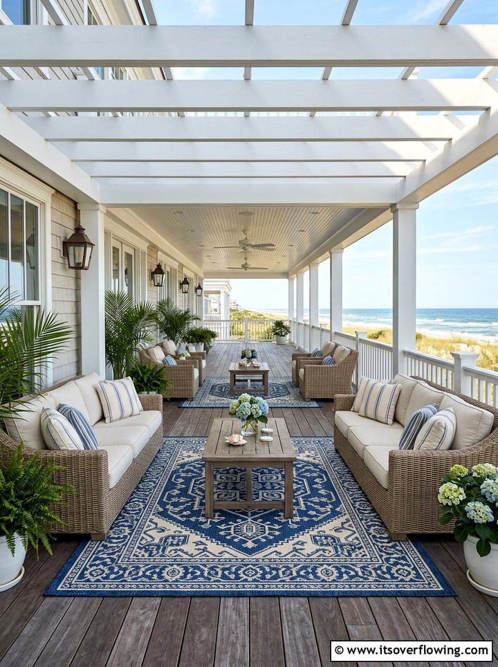 Symmetrical Outdoor Rugs - 25 front porch decor ideas with symmetrical layout