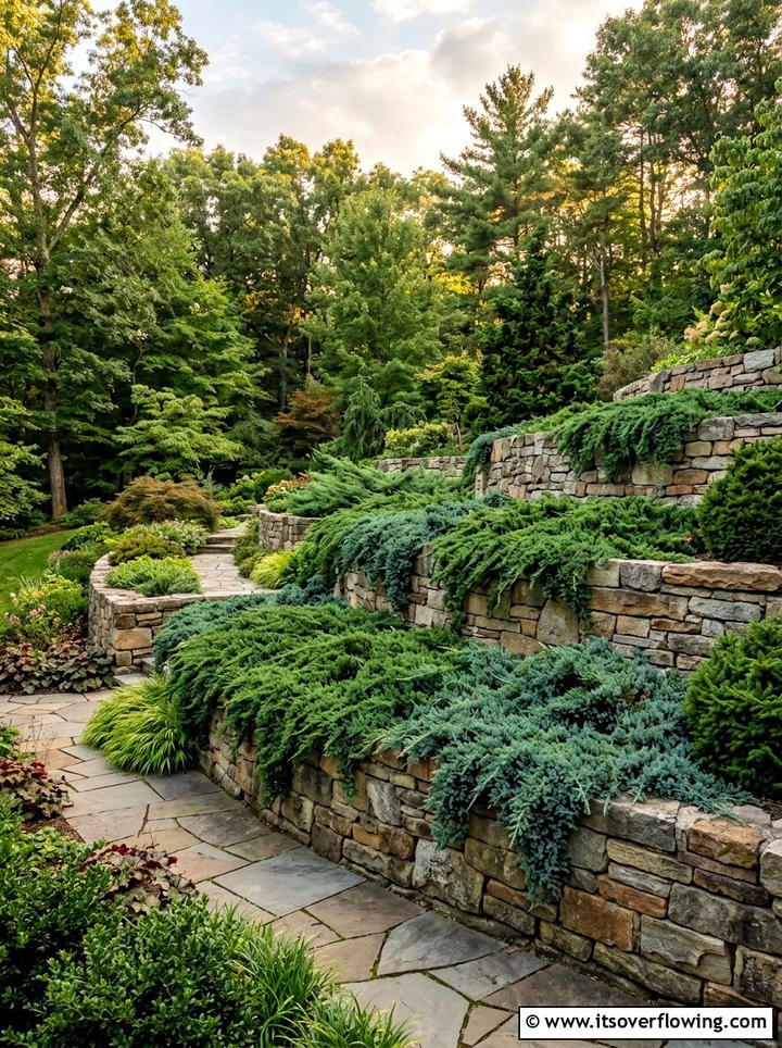 Symmetrical Topiary Entrance - 25 garden design ideas with evergreen structure