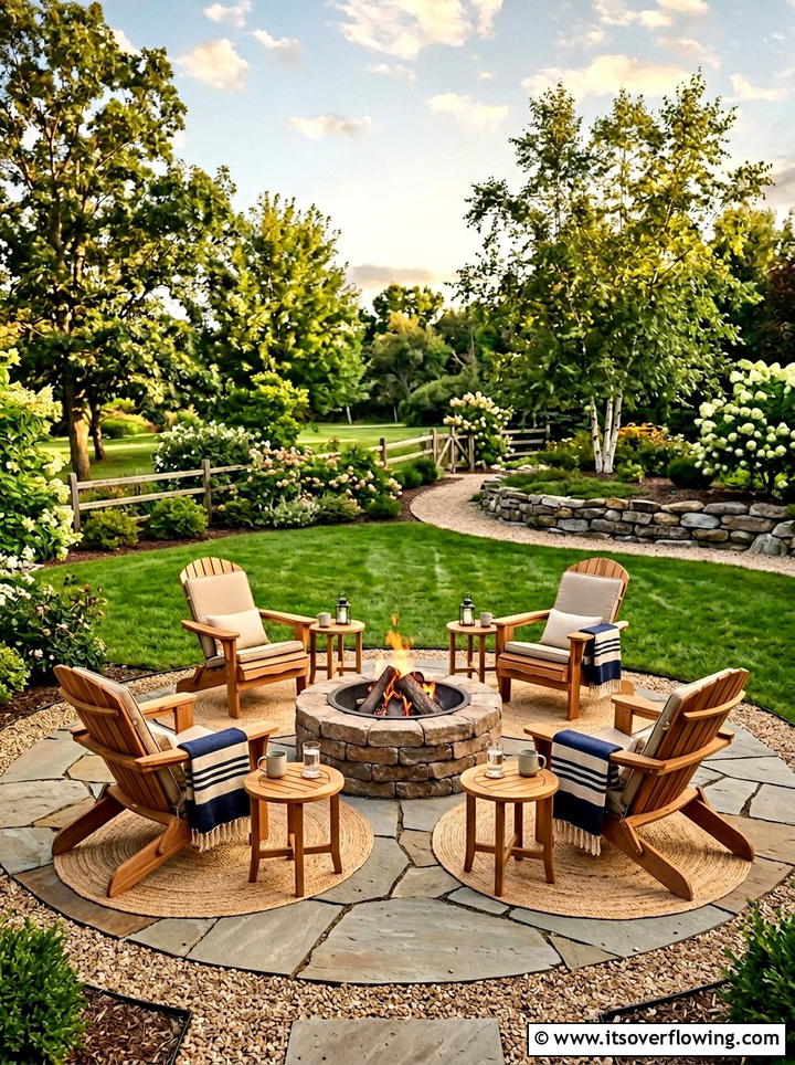 Symmetrical fire pit area - 25 garden design ideas with symmetry