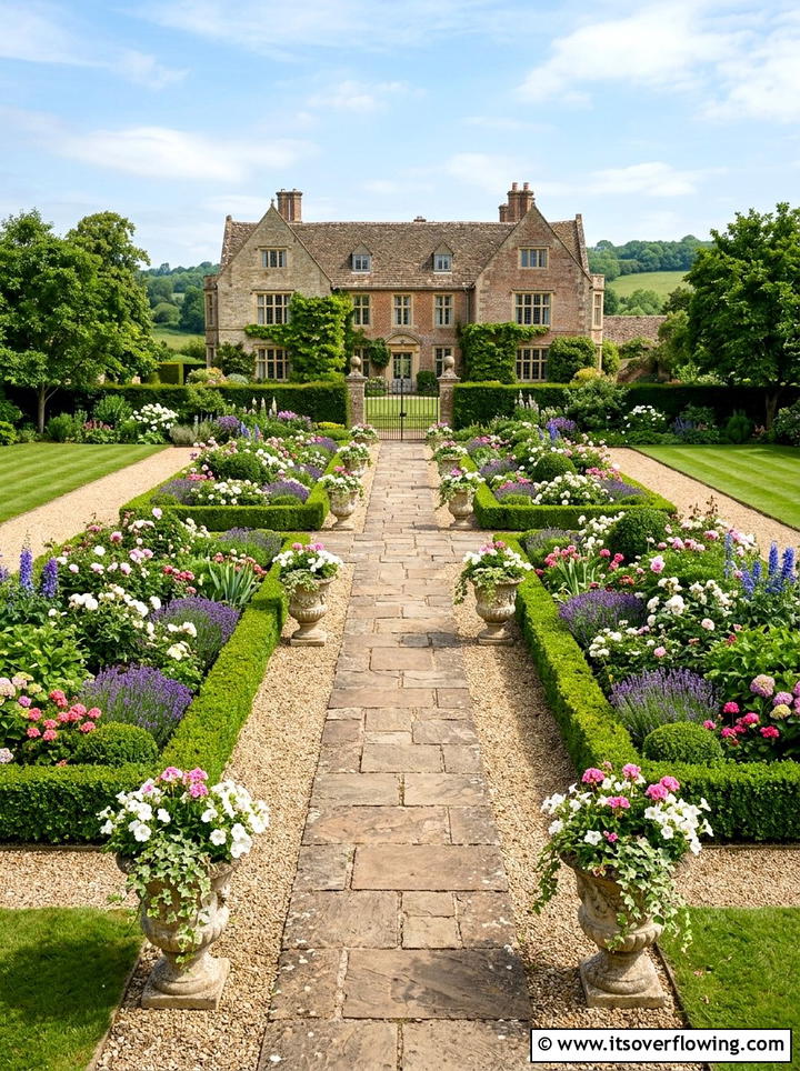 Symmetrical garden layout - 25 garden ideas for traditional homes