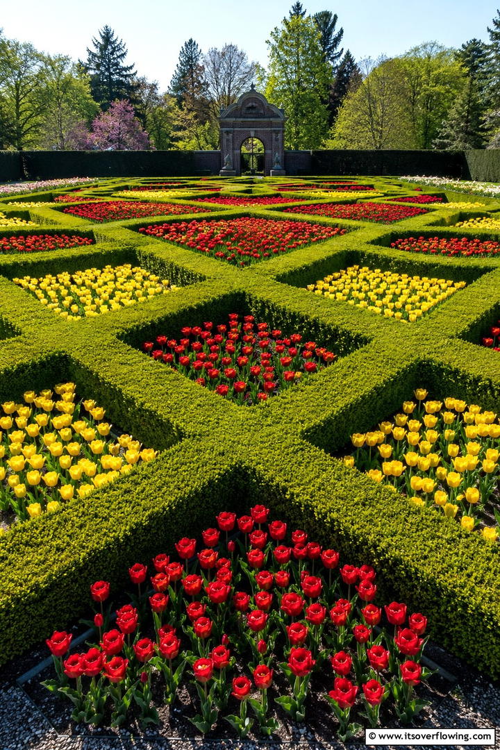 Symmetry and Geometric Patterns - 30 Parterre Garden Ideas for Elegant Outdoor Spaces