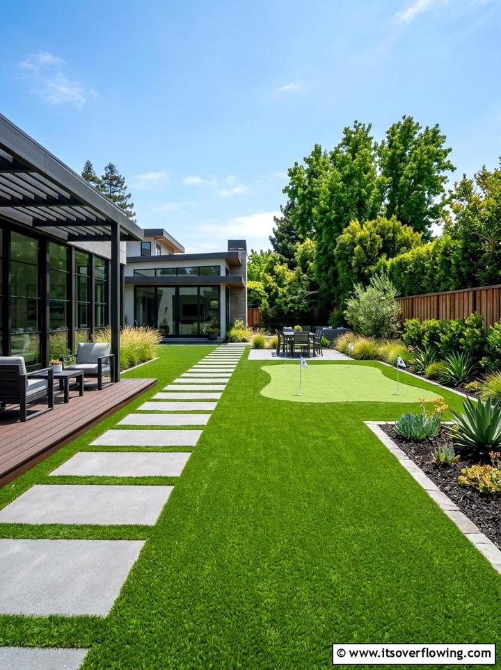 Synthetic Turf - 25 backyard ideas for year round use