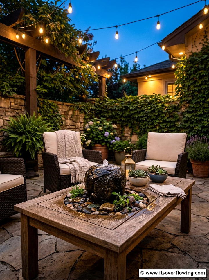 Tabletop Fountain Outdoor Patio - 25 garden decor ideas with mini fountains