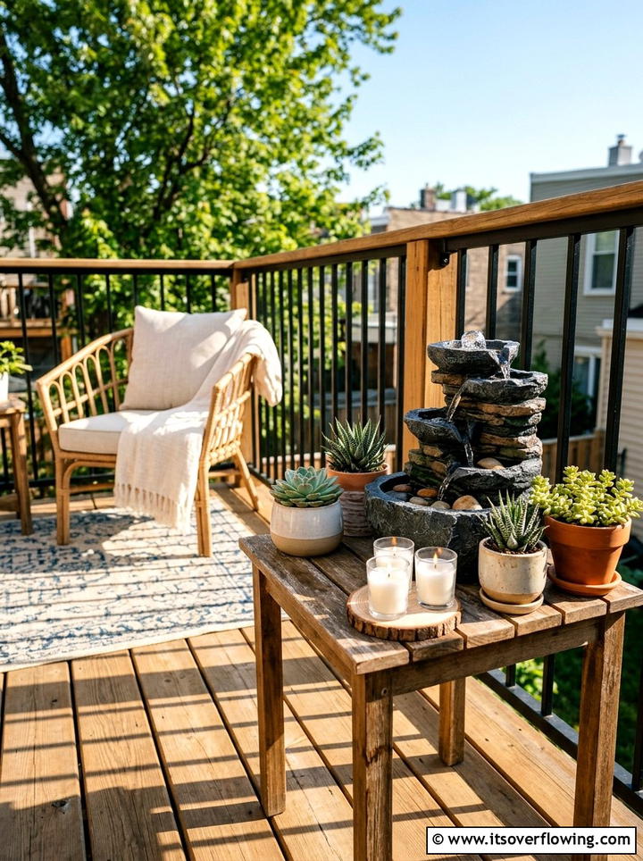 Tabletop Patio Fountain - 25 backyard decorating ideas with mini fountains