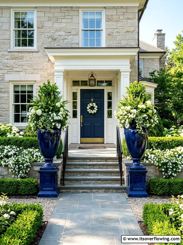 Tall Ceramic Urn - 25 garden ideas with pots