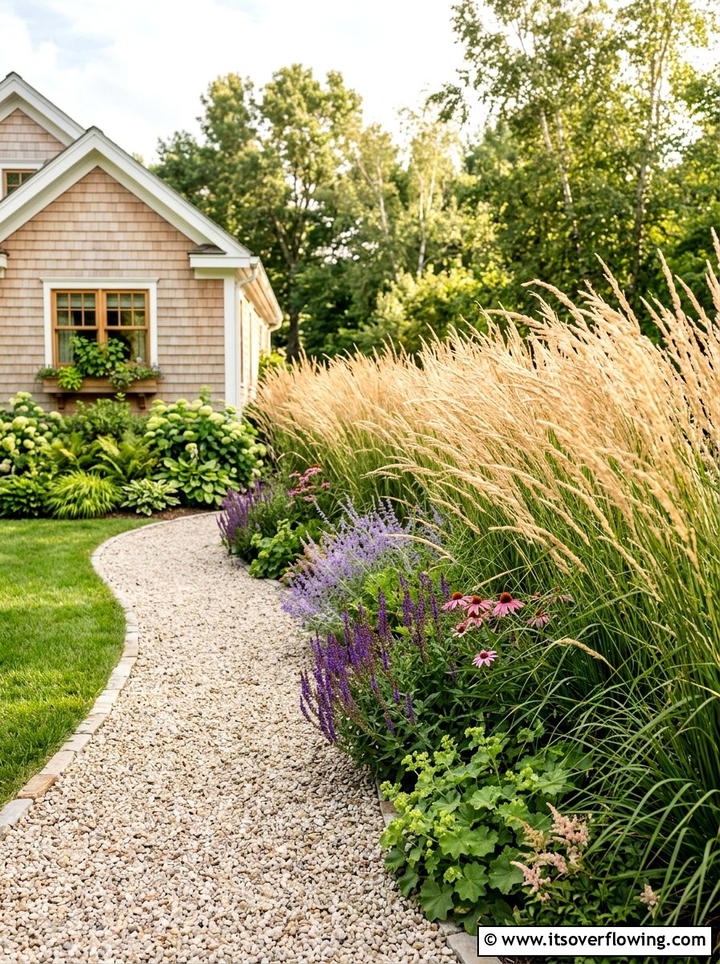 Tall Grass Border - 25 garden decor ideas for side yards