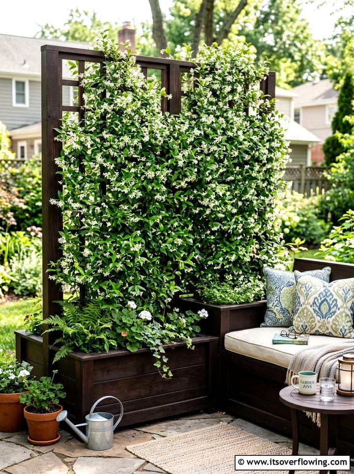 Tall Planter With Privacy Screen - 25 garden decor ideas with privacy panels