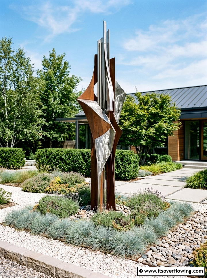 Tall Sculpture - 25 garden design ideas with height variation